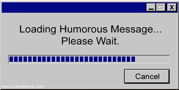 computer message: loading